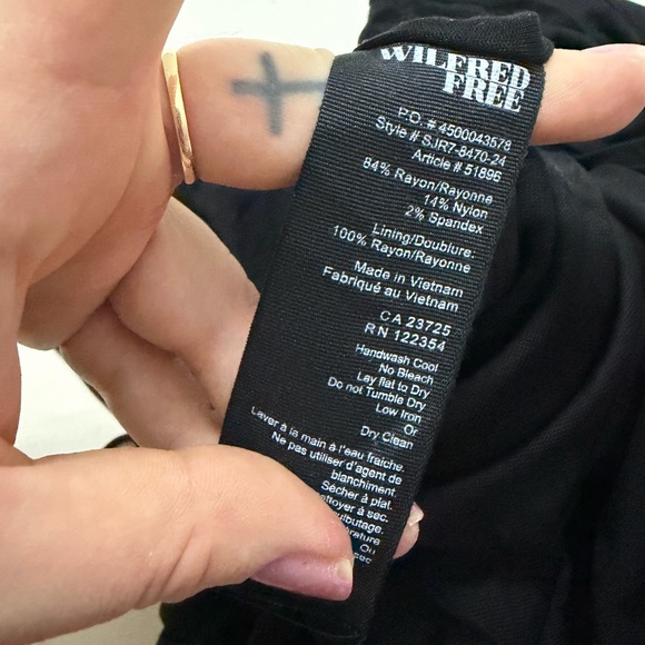 Aritizia Wilfred - Halter String Tie Mini Dress - Picture 5 of 9